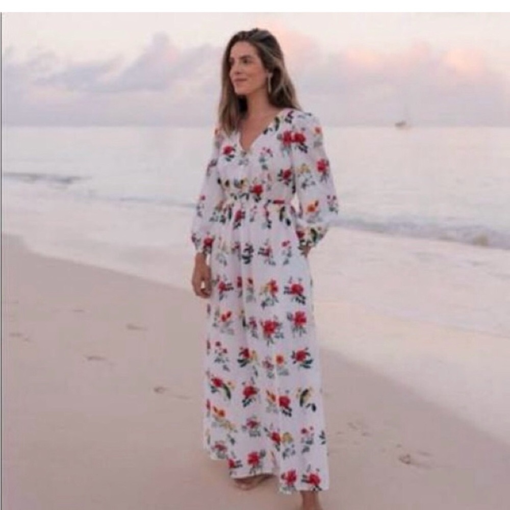 Gal Meets Glam Tabitha cottagecore floral maxi dress - size 12
